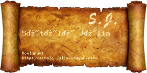 Sétáló Júlia névjegykártya